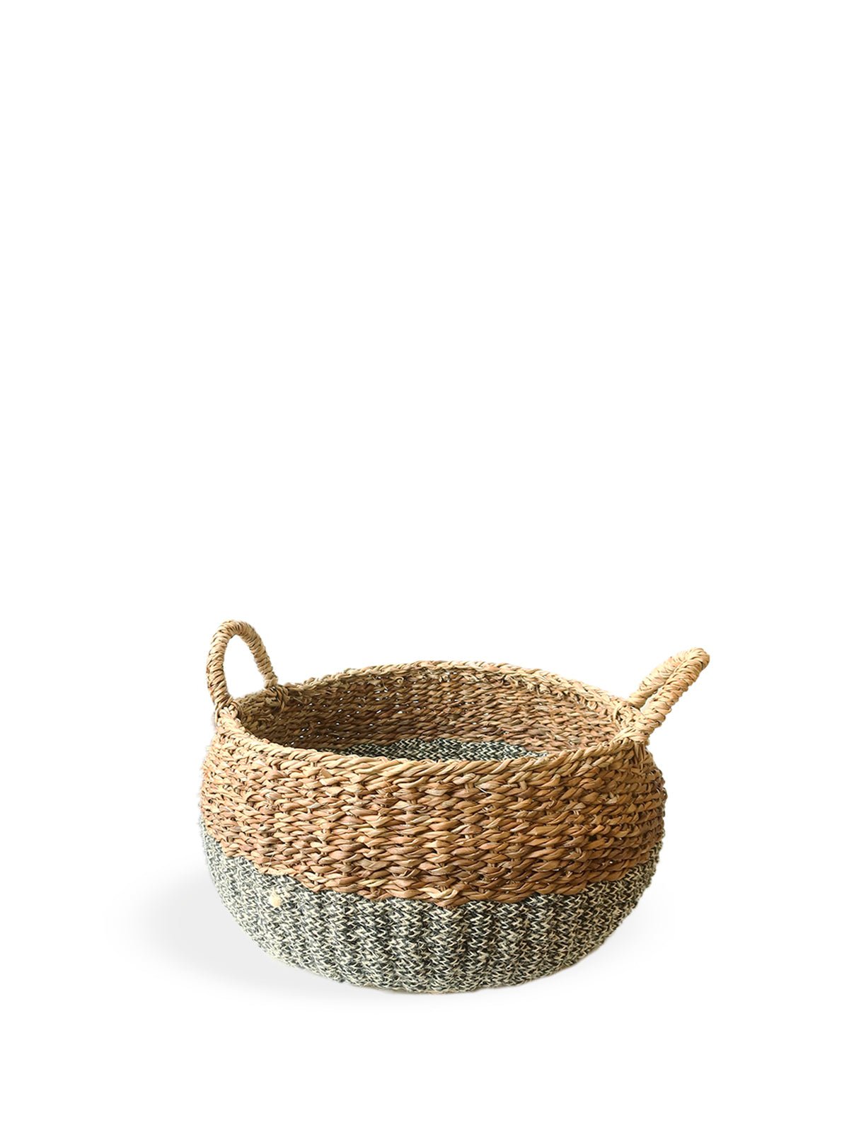 Ula Floor Basket - Black - The Mossy Bough