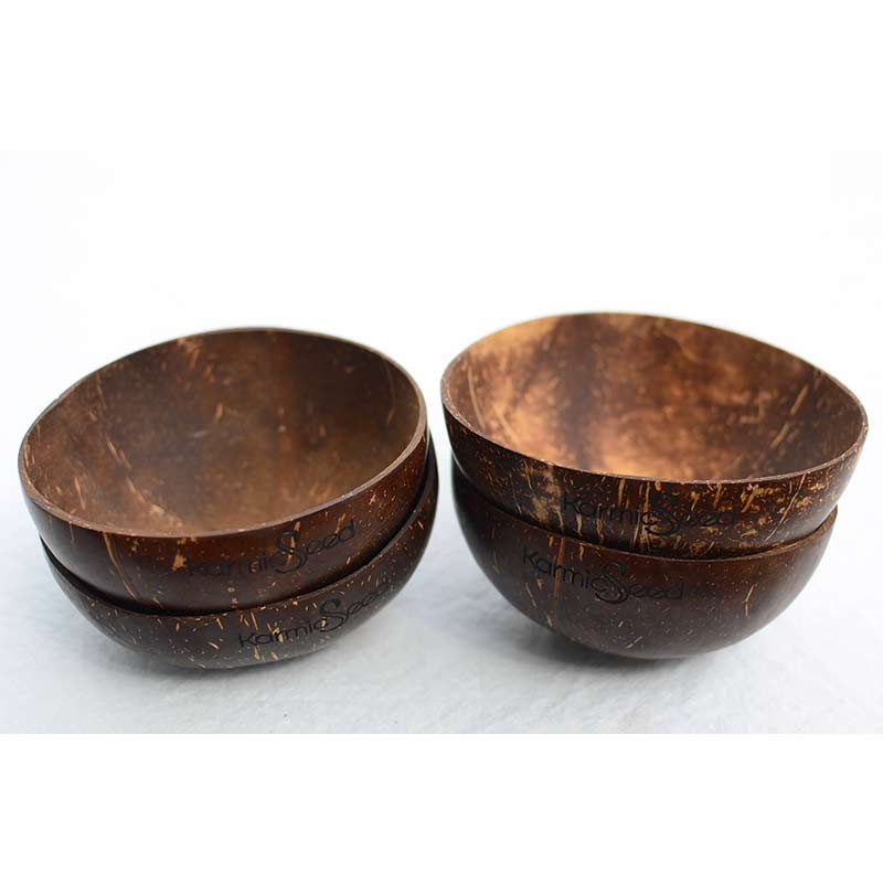 Handmade Coconut Bowls (Set of 4) - The Mossy Bough