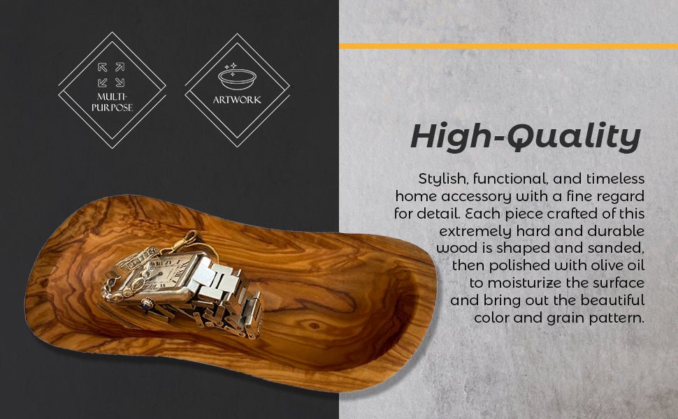 Mediterranean Olive Wood Multi - Purpose Bowl - The Mossy Bough