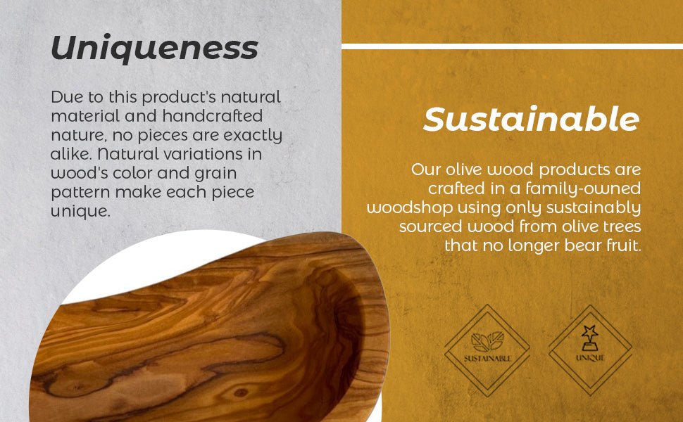 Mediterranean Olive Wood Multi - Purpose Bowl - The Mossy Bough