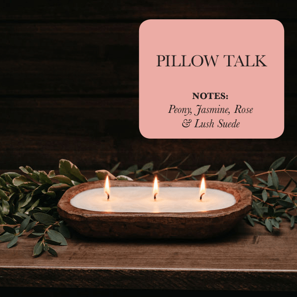 3 - Wick Dough Bowl Soy Candle - Pillow Talk - The Mossy Bough