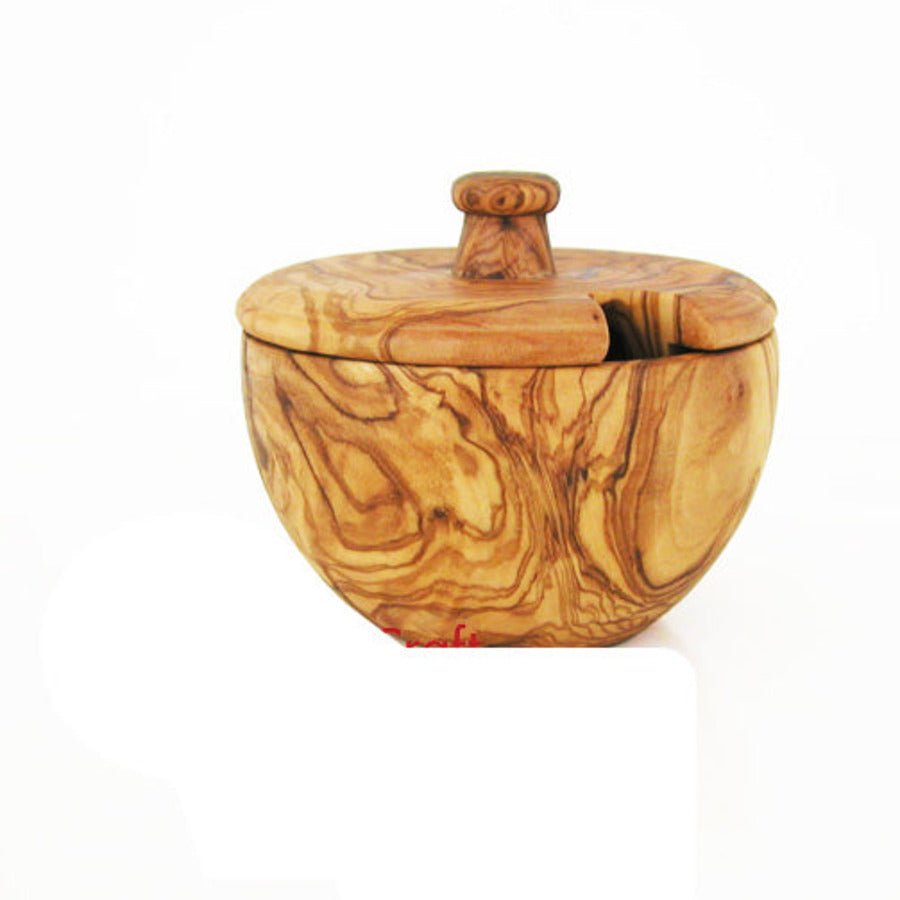 Mediterranean Olive Wood Canister - The Mossy Bough